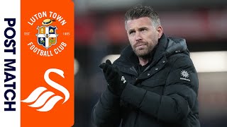 Rob Edwards on Swansea H  PostMatch [upl. by Jamil194]