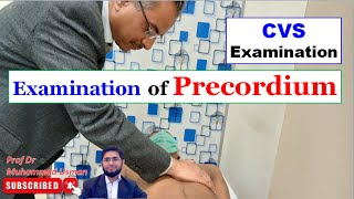 Examination of Precordium  CVS Examination  Clinical Methods  physiology practical [upl. by Suolekcin]