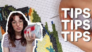 cross stitch tips for all you beginners out there [upl. by Erlewine258]