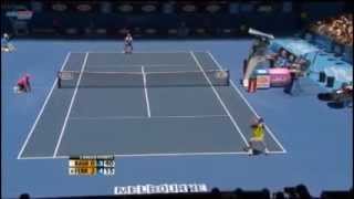 Baghdatis vs Ferrer AO 2010 Highlights  Marcos Comeback [upl. by Aerdnahc]