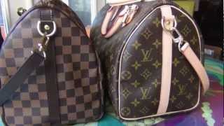 Louis Vuitton Speedy Bandouliere Damier Ebene vs Monogram [upl. by Yesmar]