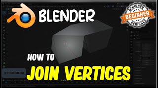 Blender How To Join Vertices [upl. by Filip]