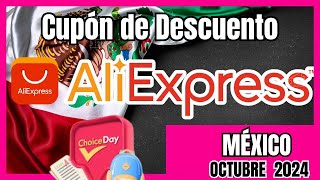 Cupones de Descuento Aliexpress México Octubre 2024  Choice Day AliExpress Octubre 2024 [upl. by Ytsirhc697]