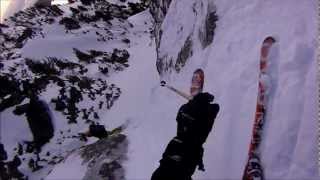 ski Belledonne Couloir de loursière grand eulier France [upl. by Aierbma]