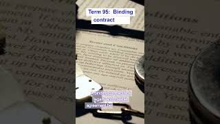 California Real Estate Exam 2024  Term Collection 1  Term 95 Binding contract [upl. by Hazaki128]