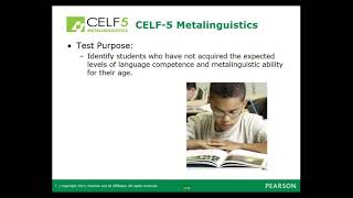 Using the CELF 5 Metalinguistics Battery to Assess Higher Level Language Skills [upl. by Uel]