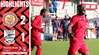 Folkes Header Secures Comeback Win For Hawks  Harlow Town 21 Basildon Town Highlights [upl. by Bellanca]