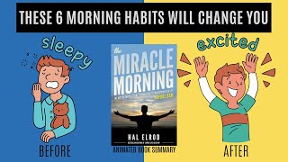 The Miracle Morning Books 6 Habits That Will Transform Your Life by Hal Elrod  Book Summary [upl. by Chaille]