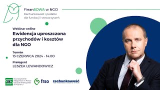 Ewidencja uproszczona przychodów i kosztów dla NGO [upl. by Tibbitts398]