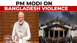 PM Modis Statement on Bangladesh Violence Hindu Leaders Killed  Bangladesh Crisis [upl. by Keyte]