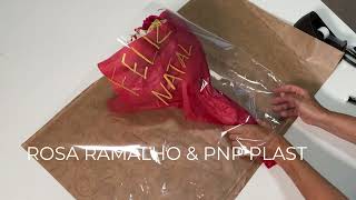 💐🎄WRAPPING with tissue paper  Kraft paper for XMAS wrappingflowers [upl. by Nagud210]