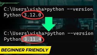 How to Change Default Python Version on Windows 1011 2023 [upl. by Laon]