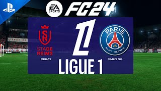 FC 24  Reims vs PSG  Ligue 1 2425  PS5 Full Match [upl. by Naibaf]