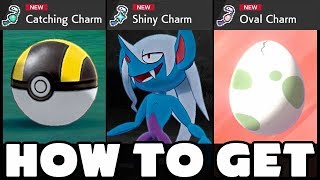 How To Get Shiny Charm Oval Charm and Catching Charm in Pokemon Sword and Shield [upl. by Aiak]