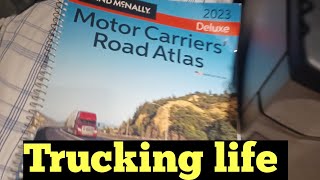 How to use a Truckers road atlas NEW TRUCK DRIVERS 🚚 OTR trucking life [upl. by Theran]