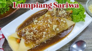 Lumpiang Sariwa  Simple quotSecretquot Ingredient for the Best Peanut Sauce [upl. by Jerrilee]