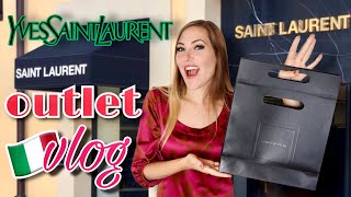 Follow me around the YSL Outlet  Yves Saint Laurent Outlet Serravalle Vlog in Italy  YSL bag haul [upl. by Ginelle]