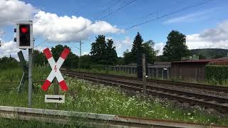 Bahnübergang GrötzingenKarlsruhe [upl. by Yrannav564]