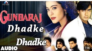 Gundaraj  Dhadke Dhadke Mera Dil Deewana full karaoke with lyrics Kumar Sanu Sadhana Sargam [upl. by Euqinu]