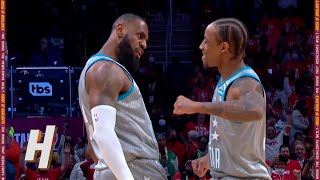 LeBron James with the GAMEWINNER  2022 NBA AllStar Game [upl. by Aldon]