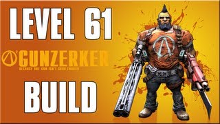 Borderlands 2 Level 61 Ultimate Gunzerker Build Raid Boss Build [upl. by Rew]