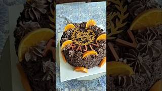 Chocolate Orange 🧡🤎🧡  Buttercream frosting  Chocolate Shavings  Lots of Oranges inside out 💯 [upl. by Dnomrej]