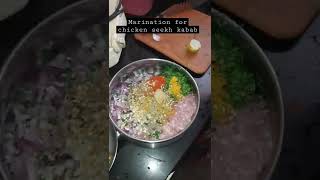 Chicken Seekh Kabab marination recipe food chicken chickenrecipe indianrecipe [upl. by Aida426]