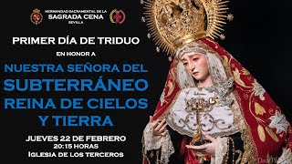 Primer día de triduo en honor a Nuestra Señora del Subterráneo Reina de Cielos y Tierra [upl. by Ahseenak]