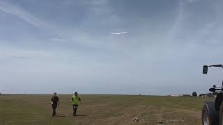 Viking Glider Winch Launch RAF Little Risington 2018 [upl. by Graniela756]