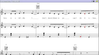 quotThe Showquot by Lenka  Piano Sheet Music Teaser [upl. by Haman]