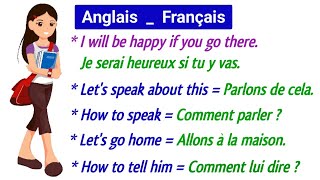 Les Phrases sont très faciles en Anglais et Français [upl. by Donavon759]