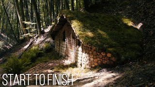 One built a dugout in the forest From beginning to end [upl. by Arraeis]