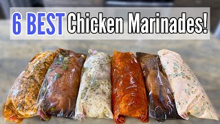 6 TASTY CHICKEN MARINADES  Quick amp EASY Chicken Dinner Recipes amp Freezer Meals  Julia Pacheco [upl. by Aloek]