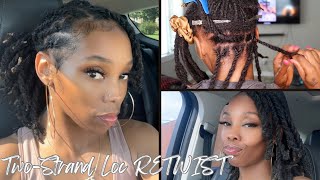 How to Two Strand Retwist On Locs  Retwist with me  Detailed and Beginner Friendly [upl. by Aneladdam]