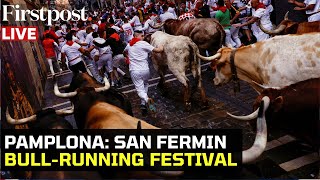 LIVE  Spains San Fermin Festival Thousands Attend Controversial Bullrunning Festival in Pamplona [upl. by Estren629]