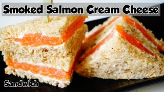 Smoked Salmon Cream Cheese  Working Lunch  How to make Sandwich smoked salmon  Winning Hearts [upl. by Soo]