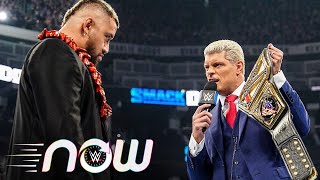 Cody Rhodes and Solo Sikoa kick off SmackDown on USA inside Steel Cage WWE Now Sept 13 2024 [upl. by Ieppet795]