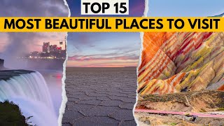 TOP 15 MustSee MOST Beautiful Places On Earth Bucket List [upl. by Hillyer]