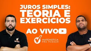 Juros Simples  Teoria e Exercícios [upl. by Genie]