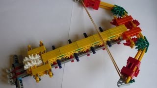 knex crossbow instructions how to make a powerful knexgun [upl. by Aiki]