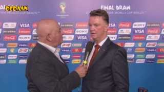 Van Gaal over WKloting  WKVoetbal 2014 [upl. by Drooff638]