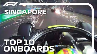 Super Sends A LastLap Shunt And The Top 10 Onboards  2023 Singapore Grand Prix  Qatar Airways [upl. by Anujra335]