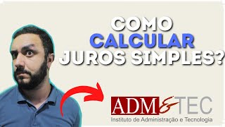 🔵Concurso Cachoeirinha  Aula Juros Simples  ADMampTEC [upl. by Asaeret]