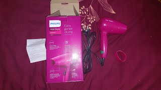 Philips hair dryer unboxing and full review [upl. by Reyem913]