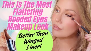 This SIMPLE HOODED Eye Makeup Technique Is Better Than Winged Eyeliner  Risa Does Makeup [upl. by Modestine]