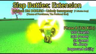 Killstreak 160 theme  Slap Battles Extension  DM DOKURO  Unholy insurgency 7 Mins [upl. by Eidnarb]