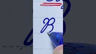 How to write in cursive Capital letter B Cursive Writing for beginner Cursive handwriting practice [upl. by Meaghan]