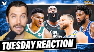 NBA Reaction Maxey CALLS OUT Embiid Clippers RED HOT vs Warriors RocketsBucks  Hoops Tonight [upl. by Hesky373]