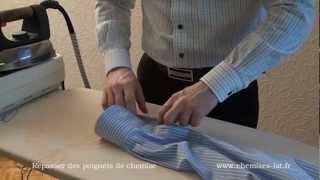 Comment bien repasser une chemise Etape2 Les poignets [upl. by Walls]