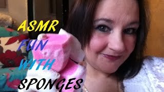 ASMR Fun with Sponges 💦💧😍 [upl. by Chrystel]